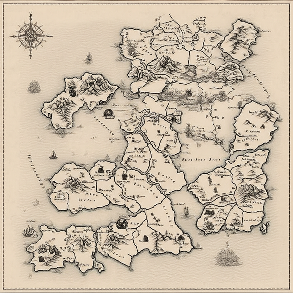 A person intensely studying a complex treasure map filled with symbols, illuminated by a lantern in a rustic setting.